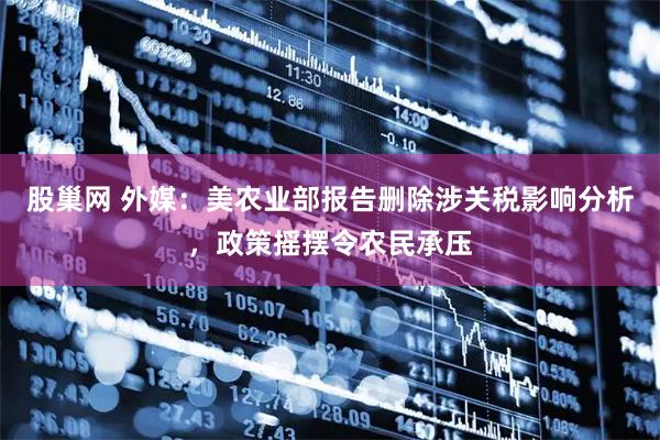 股巢网 外媒：美农业部报告删除涉关税影响分析，政策摇摆令农民承压